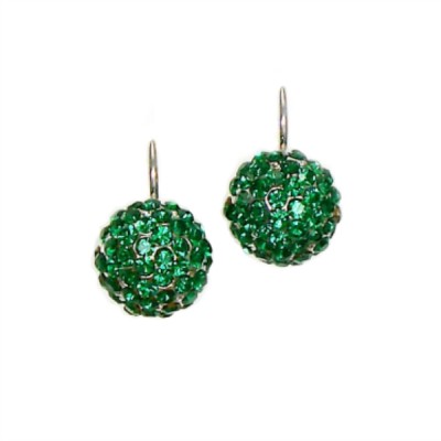 Keira Bridesmaid Earrings: Swarovski Crystal (Emerald Green)